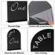 thumbnail image 3 of Uxcell Soporte de Número de Mesa de Arco de Acrílico de 2 cm con Base para Bodas y Cumpleaños 15 Pcs Negro Blanco, 3 of 7