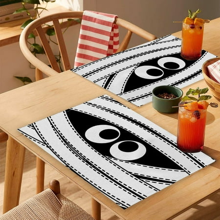 

Happy Placemats Hot Washable Dyed Table Mats Decorations Suitable For Restaurant Kitchen Banquets Very Nice Patterns