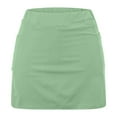 thumbnail image 6 of FAIWAD Solid Color Skorts for Women Lightweight Skirt with Athletic Inner Shorts for Tennis Golf Workout Sports, 6 of 6
