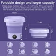 thumbnail image 6 of Mini Washing Machine 8L Folding Portable Sterilization Drying Laundry Machine, 6 of 15