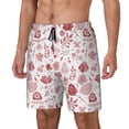 thumbnail image 2 of Uemuo Flower Leaves Pattern Mens Swim Trunks Quick Dry Board Shorts with Mesh Lining, Stretch Beach Shorts Quick Dry No-Chafing Board Shorts-XX-Large, 2 of 9
