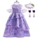 thumbnail image 2 of Disfraz de Disney Encanto para niñas, vestido de princesa con volantes de flores moradas, ropa de fiesta para juegos de rol zhangmengya unisex, 2 of 2