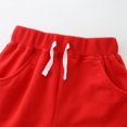 thumbnail image 6 of Ougyinr Toddler Kids Shorts for BoysBaby Solid Cotton Comfort Soft Baby Sport Jogger Shorts 2-7T Boys Girls Summer Casual Pants 1Pcs, 6 of 9