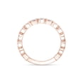 thumbnail image 4 of AFFY 1/4 Carat Round White Natural Diamond Wedding Band Ring in 14K Rose Gold Over Sterling Silver (0.25 Cttw, I-J Color, I2-I3 Clarity), Ring Size-7.5, 4 of 5