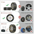 thumbnail image 4 of NAIZEA Cable Snow Chains 8 Packs, Tire Chains for Passenger Cars, Pickups, and SUVs, Universal Adjustable Emergency Portable Snow Tire Chains for Tire Width 215-285mm, 4 of 8