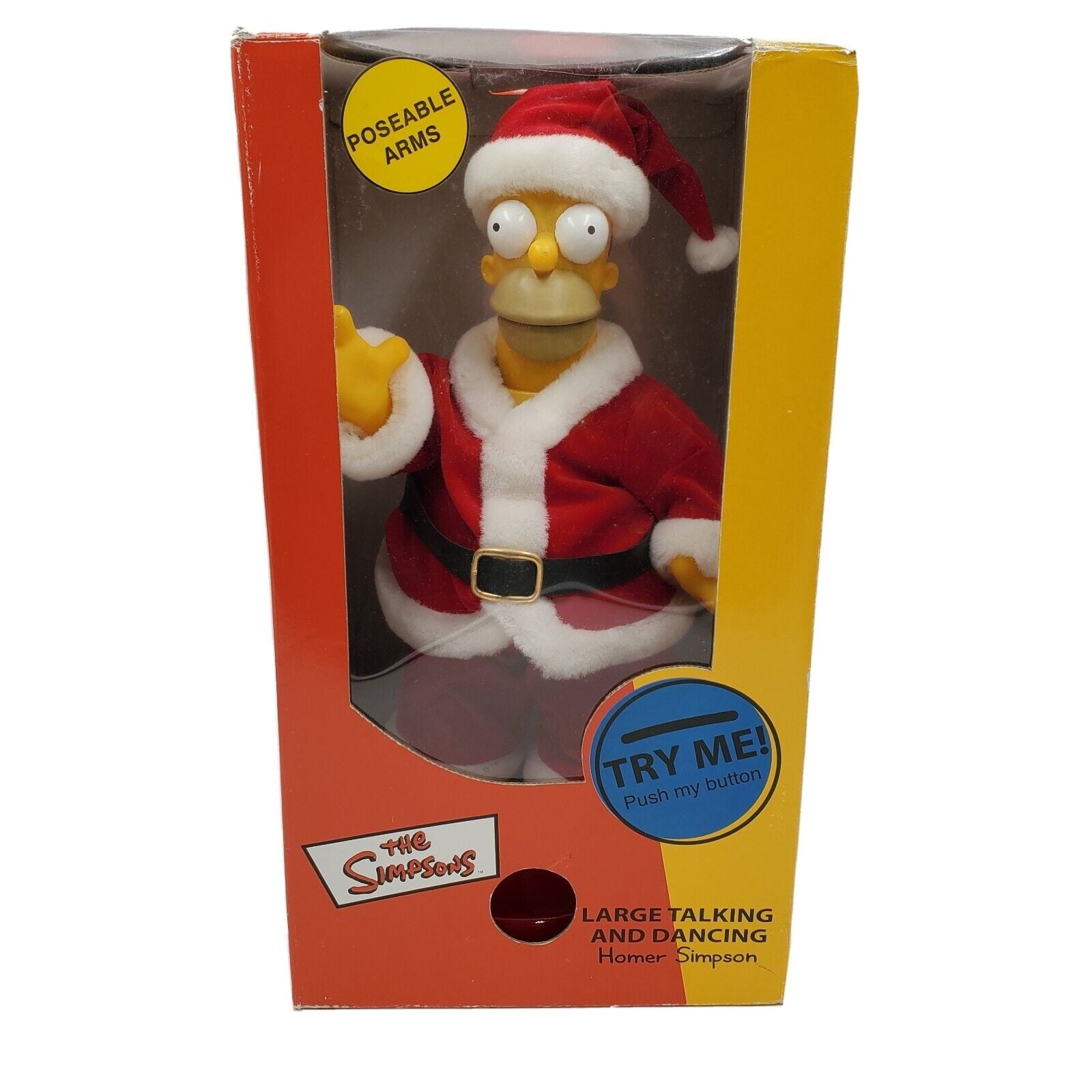 The Simpsons Large Talking and Dancing Santa Homer Simpson Figure