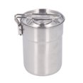thumbnail image 2 of Taza de camping de acero inoxidable de 1 l con asa y tapa plegables de gran capacidad para aventuras al aire libre, 2 of 8