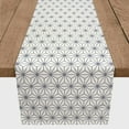 thumbnail image 3 of Creative Products Geometric Star Pattern Navy Blue 16x72 Poly Twill Table Runner, 3 of 3