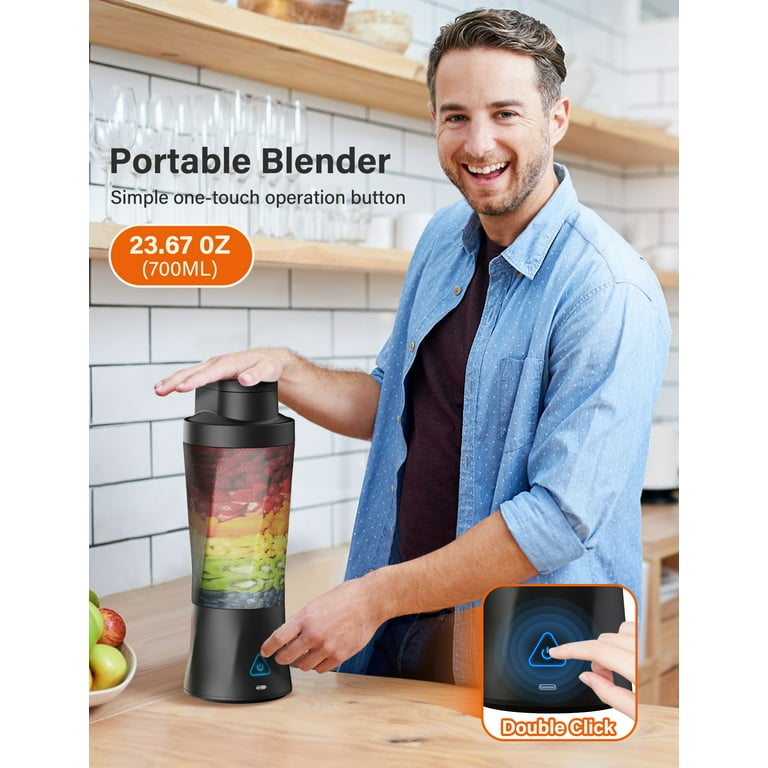 Blender Bottle Shaker OBERLY 18oz USB Rechargeable Smoothie