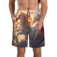 thumbnail image 1 of Fotbe Rainbow Cloud White Horse Trajes de Baño Estampados para Hombre, Shorts de Verano de Secado Rápido, Ropa de Playa, Bañadores-Small, 1 of 6