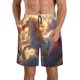 thumbnail image 1 of Balery Rainbow Cloud White Horse Traje de Baño Estilo Hawaiano para Hombre, Shorts de Secado Rápido con Bolsillos-X-Large, 1 of 6