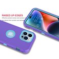 thumbnail image 4 of EBIZCITY Case for iPhone 14, 14 Pro, 14 Plus, 14 Pro Max, Case Cover for iPhone 14, 14 Pro, 14 Plus, 14 Pro Max, Shockproof Heavy Duty Hard Plastic & Rubber Rugged Bumper 3-in-1 Case Cover - Purple, 4 of 6