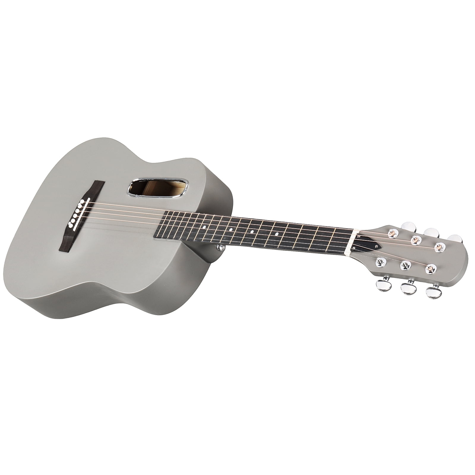 38-Inch Acoustic Guitar, H Body Shape, Basswood Top Back and Sides, 6 Steel Strings, 21 Frets, Matte Finish, Starter Kit with Gig Bag, Strap, Picks, Spare Strings and Capo for Beginners and Teens