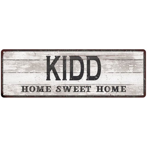 KIDD Home Sweet Home Country Look Gift 6x18 Metal Sig 206180045150