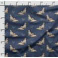 thumbnail image 2 of Soimoi Dog Printed,Cuddle Minky Fabric, Sewing Fabric by The Yard 56 Inch Wide,Decorative Plush Soft Fabric, Baby Garments, Toys and Blankets, Blue, 2 of 5