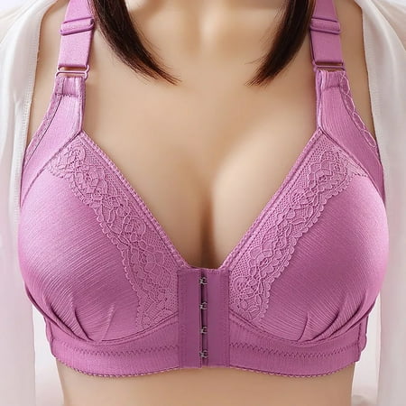

3 Piece Bra For Seniors Front Closure Bra Adjustable Chest Support Multifunctional Bras