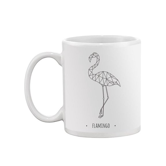 Flamingo Triangle Polygonal  Mug  -Image by Shutterstock,