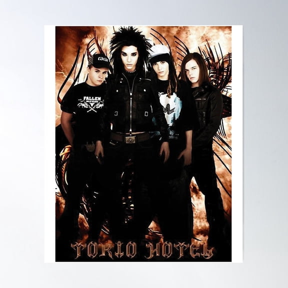 HADOPRINT UNFRAMED PAPER POSTER Tokio Hotel Poster Wall Art, Modern Wall Decor For Living Room Bedroom , Home Decor, Vintage Gift, Living Room Dercor