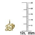 thumbnail image 2 of Genuine 14k Yellow Gold 0.59" Cherub Script Initial Letter L Necklace 16", 18", 20", 22" Trendy Charm Initial Necklaces for Women, 2 of 8