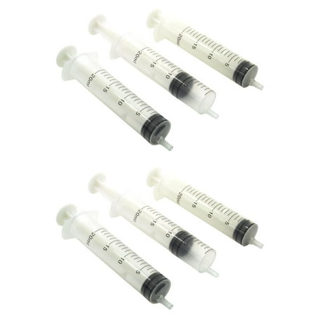 6 Plastic Syringe Liquid Lubricant Measuring Tool 20