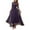 Dark Purple, variant on Prom Dresses for Women Elegant Lace Long Sleeve Crewneck Flowy Maxi Dress Formal Evening Gowns