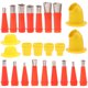 thumbnail image 1 of Boquilla de pegamento termofusible, extensión de calafateo, puntas de calafateo, juego de aplicadores de sellador de lechada, juego de 24 piezas, accesorios, 1 of 6
