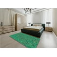 thumbnail image 5 of Ahgly Company Machine Washable Indoor Rectangle Transitional Spring Green Area Rugs, 7' x 10', 5 of 7