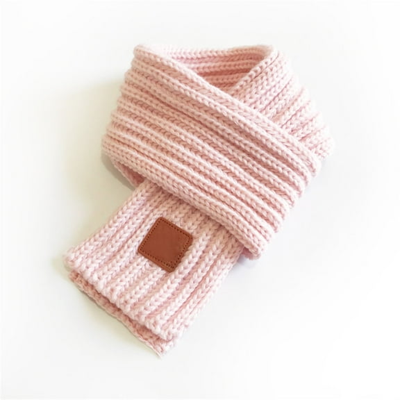 Pink Scarfs Scarf Kids Winter Warm Knit Scarves Warm Scarf Neck Warmer for Toddlers Boys Girls