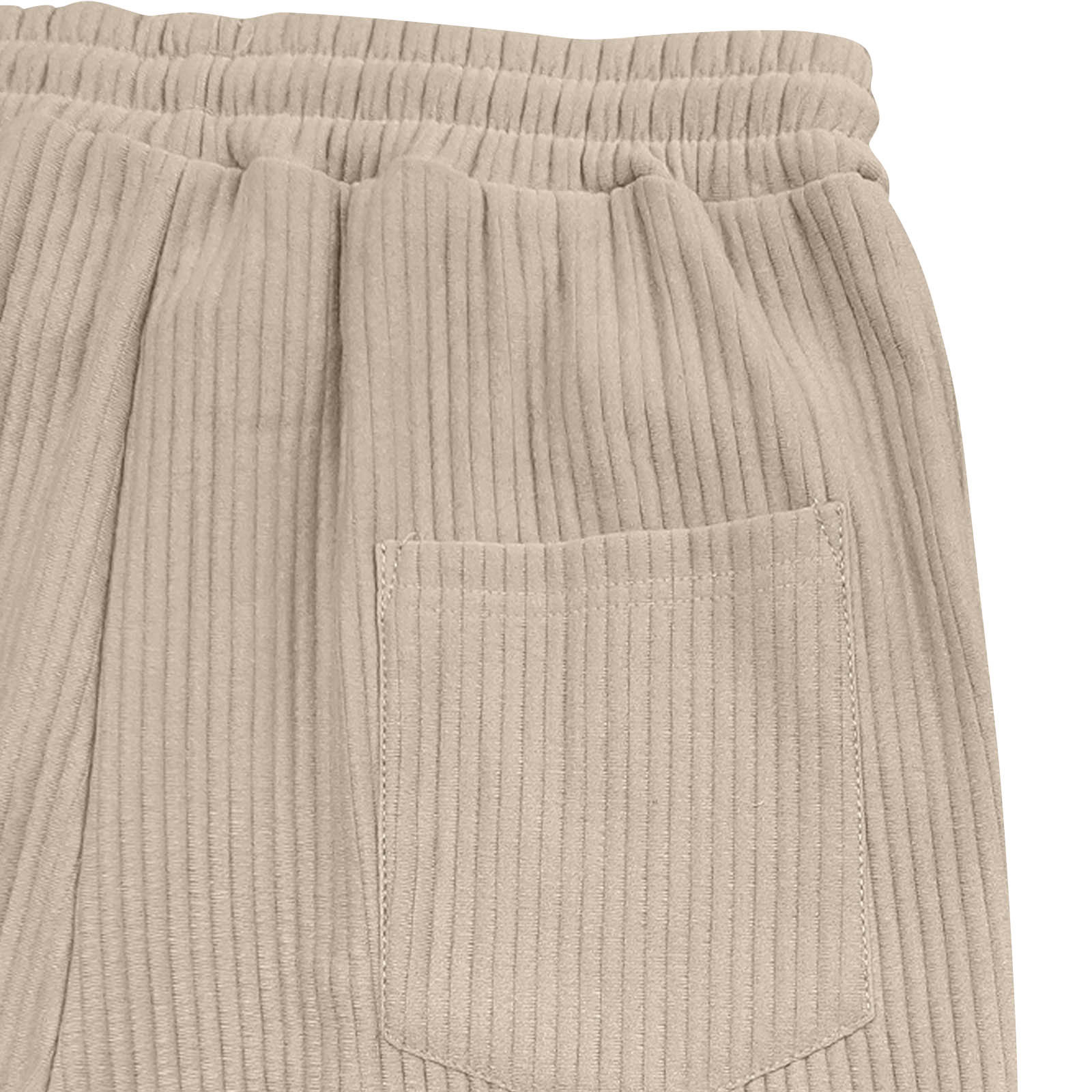 Men's Ribbed Tracksuit Sets Casual Stand Collar Sweatshirt and Straight Leg Sweatpants Suits