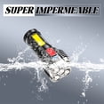 thumbnail image 4 of HIBIBUD 5.5" Silver Tactical Flashlight,High Lumens Rechargeable COB Side Light for Outdoor, 4 of 7