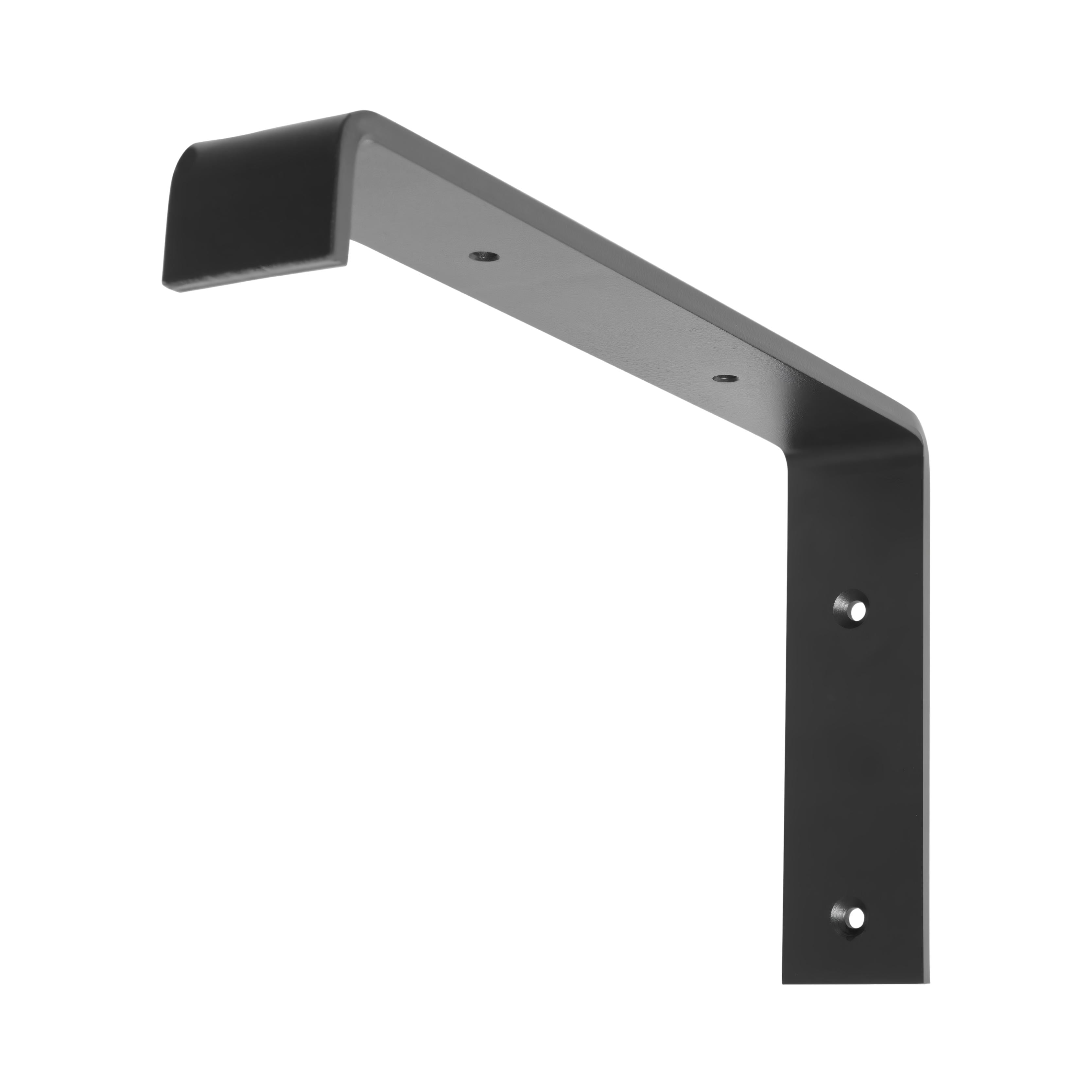 Hyper Tough 10 inch Black Steel L-Shape Mounting Bracket，1 Pack