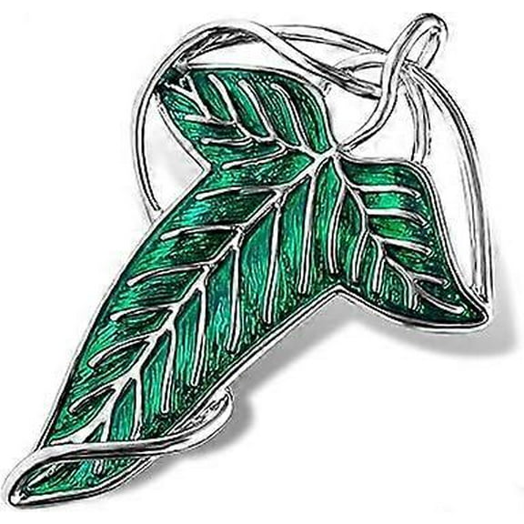 Green Tree Leaf Enamel Pins Brooch For Women Men,Cosplay Cloak Pin Clasp Gifts.