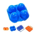 thumbnail image 4 of ziyahi Plastic Egg Container Camping Portable Picnic Holder Kitchen Egg Storage Box 4 Grid Color Random, 4 of 6
