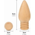thumbnail image 4 of SLYNSHome 10 Pack Unfinished Wooden Light Bulb Figurines, Wood Bulb Ornaments For DIY Painting Crafts For Christmas Seasonal Tabletop Home Decoration, 4 of 5