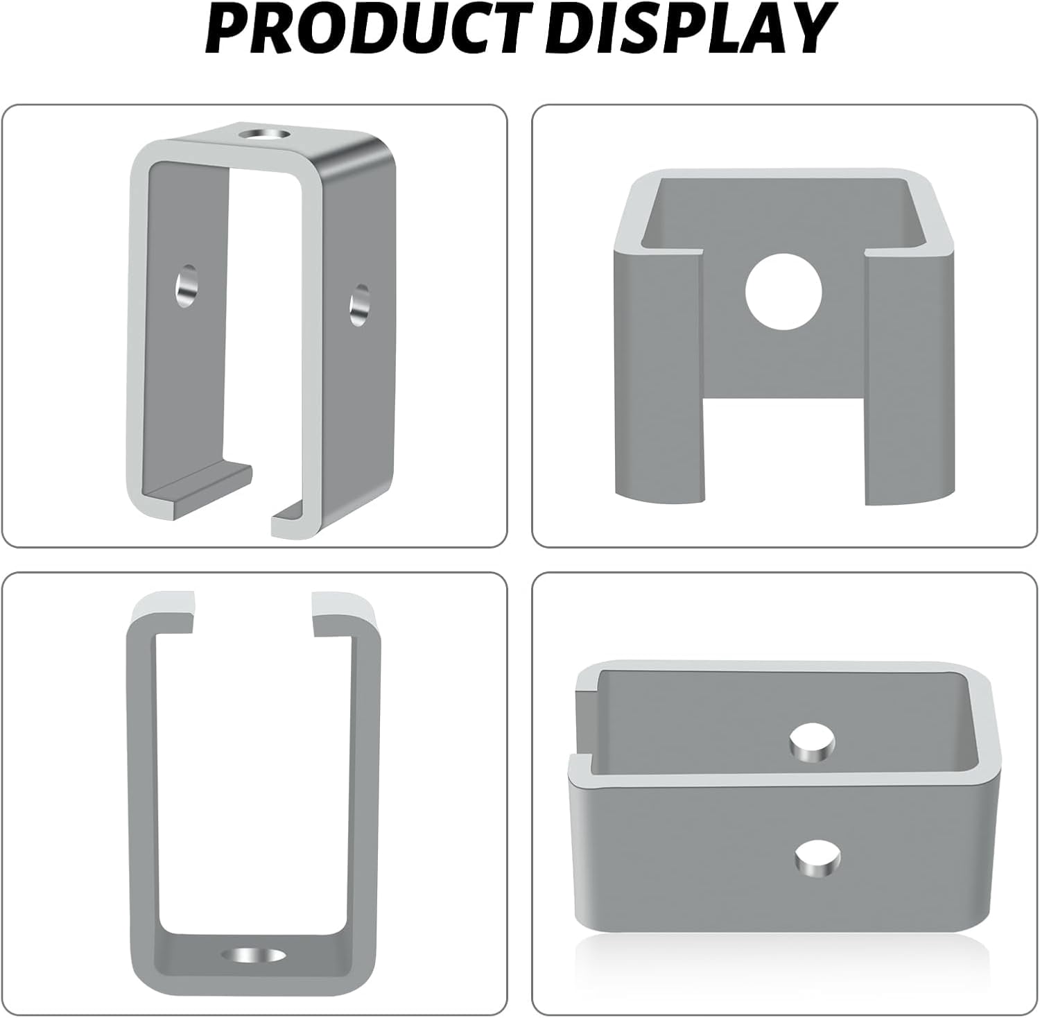 LAJIAOZ 10 Pack Strut Channel Trolley Track Hanger Bracket for UNISTRUT P1834-EG 1-5/8 Intermediate Support Hange Bracket for All 1-5/8" Channel Trolley Track