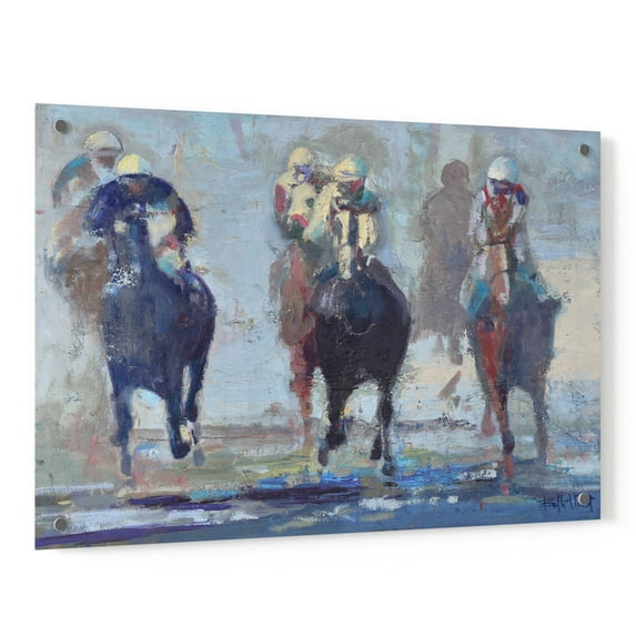 Epic Art 'Thunder Run' by Beth Forst, Acrylic Glass Wall Art, 36"x24"