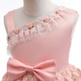 thumbnail image 3 of 2-9T Flower Girls One Shoulder Dress Christmas Wedding Party Gown, 3 of 7