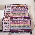 thumbnail image 2 of LHSHID Grandma Gifts Gifts for Grandma from Granddaughter Grandson Grandma Birthday Gift Grandmother Grandma Gift for Mothers Day Christmas Grandma Blanket Gift 60"x80", 2 of 6