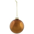thumbnail image 4 of Northlight 6pc Shiny and Matte Glass Ball Christmas Ornament Set 3.25" - Copper, 4 of 9