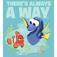 thumbnail image 2 of Girl's Finding Dory Always A Way Graphic Tee Tahiti Blue X Small, 2 of 4