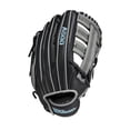 thumbnail image 3 of Guante de béisbol Wilson A500 Utility Youth 12.5 pulgadas, negro/gris/B, 3 of 7