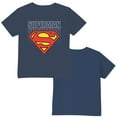 thumbnail image 3 of Navy Classic Toddler Boys Superman Forever Logo T-Shirt  Sizes 2T, 3T, 4T, Navy, 2T, 3 of 6