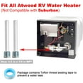 thumbnail image 2 of 2 Pack RV Water Heater Anode Rod - 4.5" L x 1/2" NPT, Replacement Part for Atwood Dometic Water Heater 11553, 2 of 9