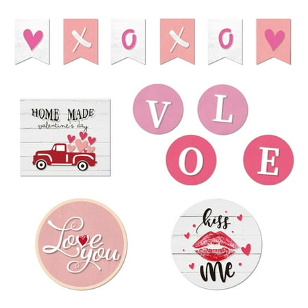 

HSMQHJWE Valentine s Day Layered Tray Decoration Valentine s Day Dwarf Decoration Desktop Supplies Bead Tray 5