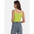 thumbnail image 6 of Women's Slim-Fit Strap Camisole Tank Top - Basic Cami Undershirt, 6 of 6