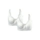 thumbnail image 1 of Sostén con aros de flores acolchado de cobertura total para mujer de talla grande INSPIRE CHIC blanco - 2 piezas 40/90 ajuste 38B/C, 1 of 1