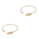 thumbnail image 2 of Brazalete de cuentas Qarigey para mujer estilo Oro 2Conjunto a prueba de herrumbre, 2 of 6