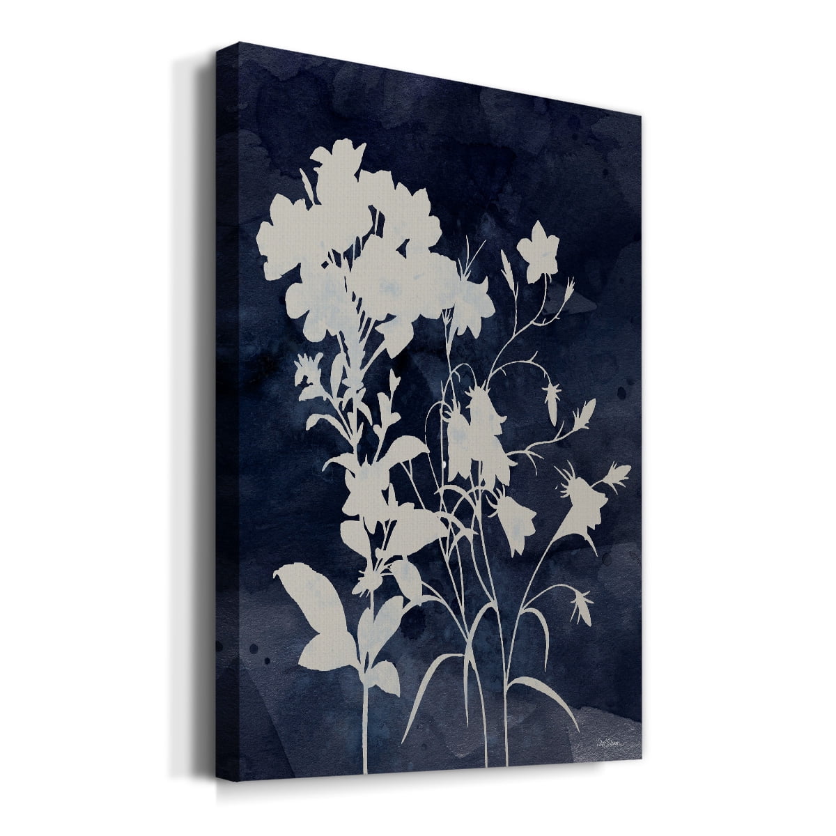 Indigo Botanical II Revisited Premium Gallery Wrapped Canvas - Ready to Hang