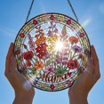 thumbnail image 2 of Personalized Mama Garden Suncatcher – Birth Flower Stained Glass Window Hanging – Mother’s Day Gift, 2 of 5