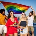 thumbnail image 2 of zilaii 2 Pcs Rainbow Pride Tumbler Gay Pride Lesbian LGBT Gift 20oz Insulated Rainbow Striped Coffee Cup with Lid Straw Brush for Women Men LGBT Awareness Month Gifts, 2 of 6